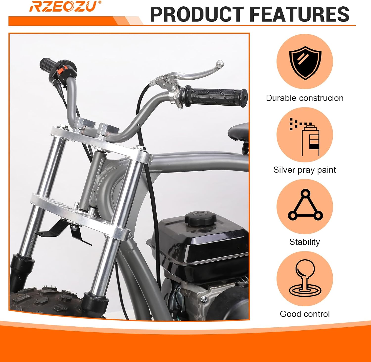 Mini Bike Front Suspension Forks Kit Replacement for Colemen CT200U CT200U-EX BT200X Axis M200 Minibike 196cc Shock Absorber 7/8 22mm Handlebar Risers Powersports Accessories Parts