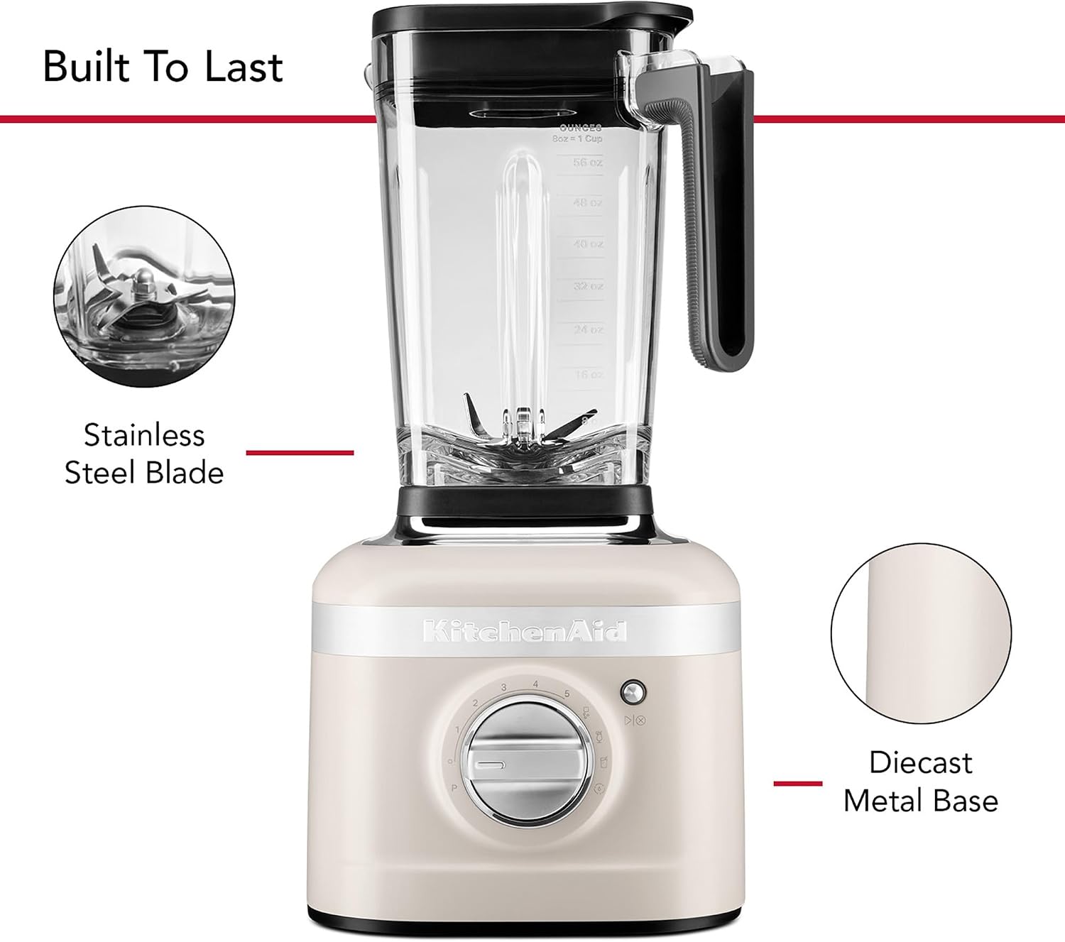 KitchenAid K400 Variable Speed Blender with Tamper - KSB4028 - Milkshake