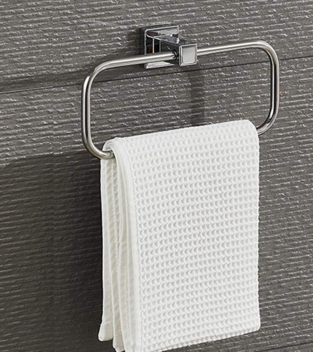 Hand Towel Rail, Towel Ring,Bathroom Accessories, Towel Rack Bath Towel Rack Bathroom Bathroom Shelf Hardware Pendant Square Towel Ring, 52687