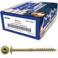 Jake Sales #14 x 3 Construction Lag Screw - Torx/Star Drive Heavy Duty Structural Lag Screw - Exterior Coated - ACQ Compatible - Modified Truss Washer Head. (10 x 100 Count CASE -1,000 Screws)