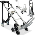 3 in 1 Industrial Convertible Stair Climbing Cart 1000 LBS Capacity, Heavy Duty Aluminum Hand Truck Dolly Cart with Wheels, Folding Stair Climbing Cart Trolley for Transport & Moving