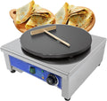 Non-stick Pancake Baking Machine 50-300℃/Electric Frying Pan 3000W Pancake Maker Griddle with 15.7'/40CM Flat Plate/Commercial Pizza Machine for Making Omelets and Pancakes