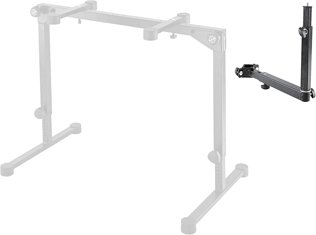 K&M 18807 Universal Holder - Black Steel Adjustable Extension for Music Accessories - for Folding Table and Omega