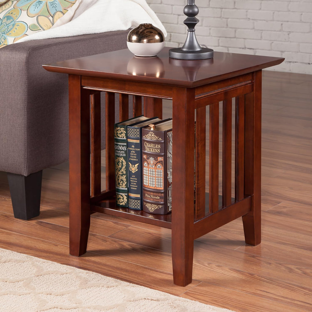 AFI, Mission End Table, Walnut