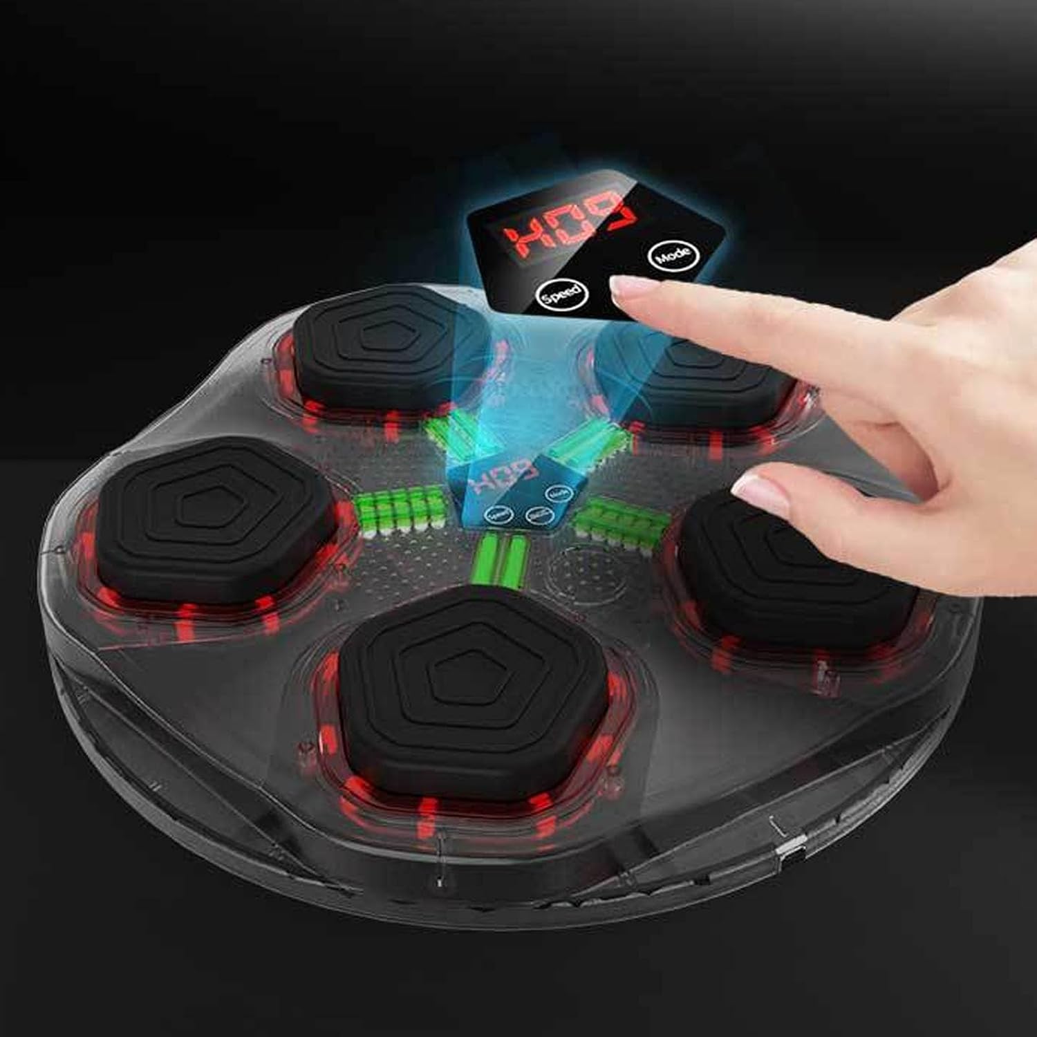 Musical Boxing Machine, Smart Boxing Machine Wall Mounted Target Effective Training Real Time Training Equipment Electronic Wall Target Game for Kids Adults