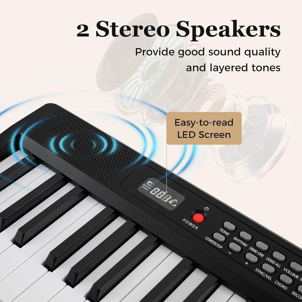 Costzon 88 Key Folding Piano Keyboard, Portable Full Size Semi-Weighted Electric Digital Piano with Lighted Keys, MIDI, Microphone, Music Stand, Sustain Pedal & Carrying Bag for Beginners Teens Adults