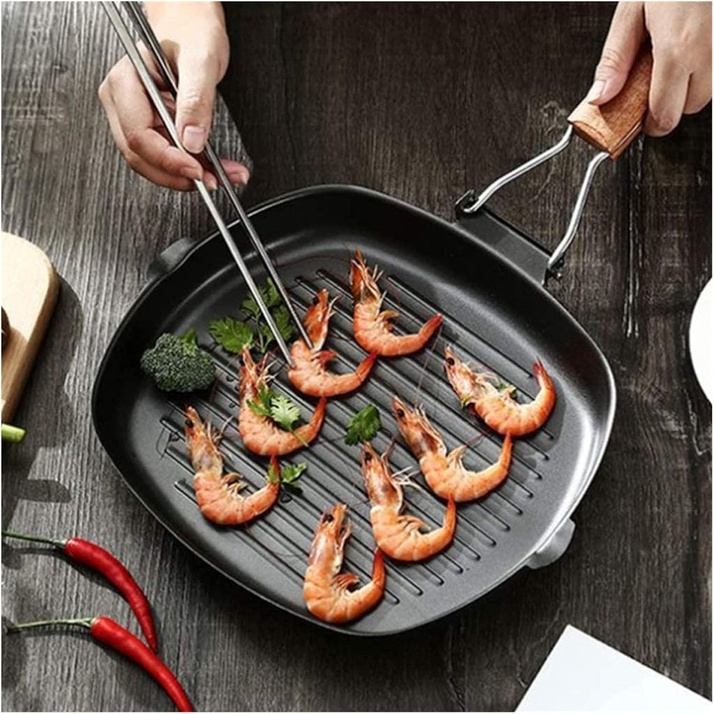 Wok Pan Pan Cast Iron Frying Pan - Non-Stick Frying Pan with Foldable Frying Pan Strips for Home Kitchen Appliances Vision