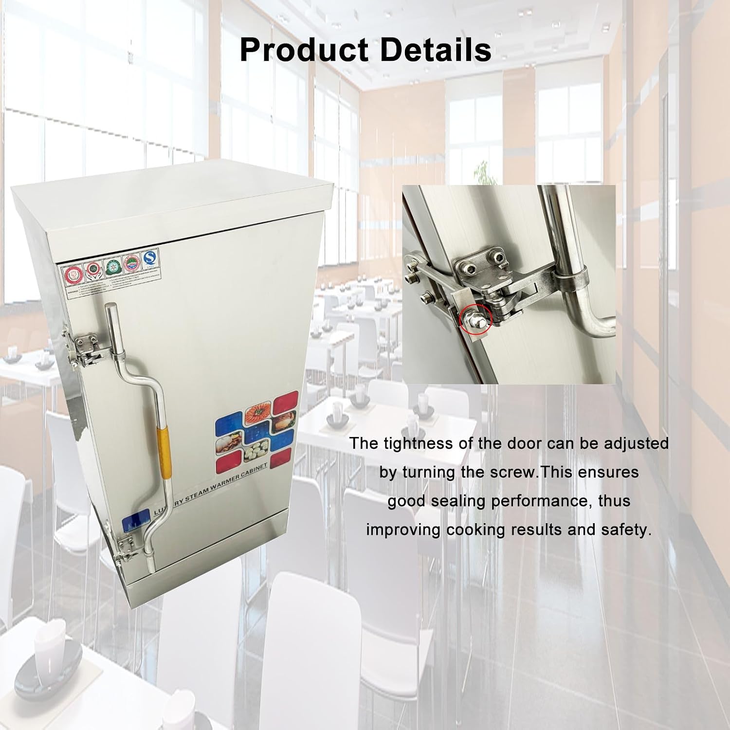 Commercial Electric Food Steamer Multi-function Stainless Steel Steam Warmer Cabinet with 12 Trays 110V 12KW 0.02Mpa Max Pressure