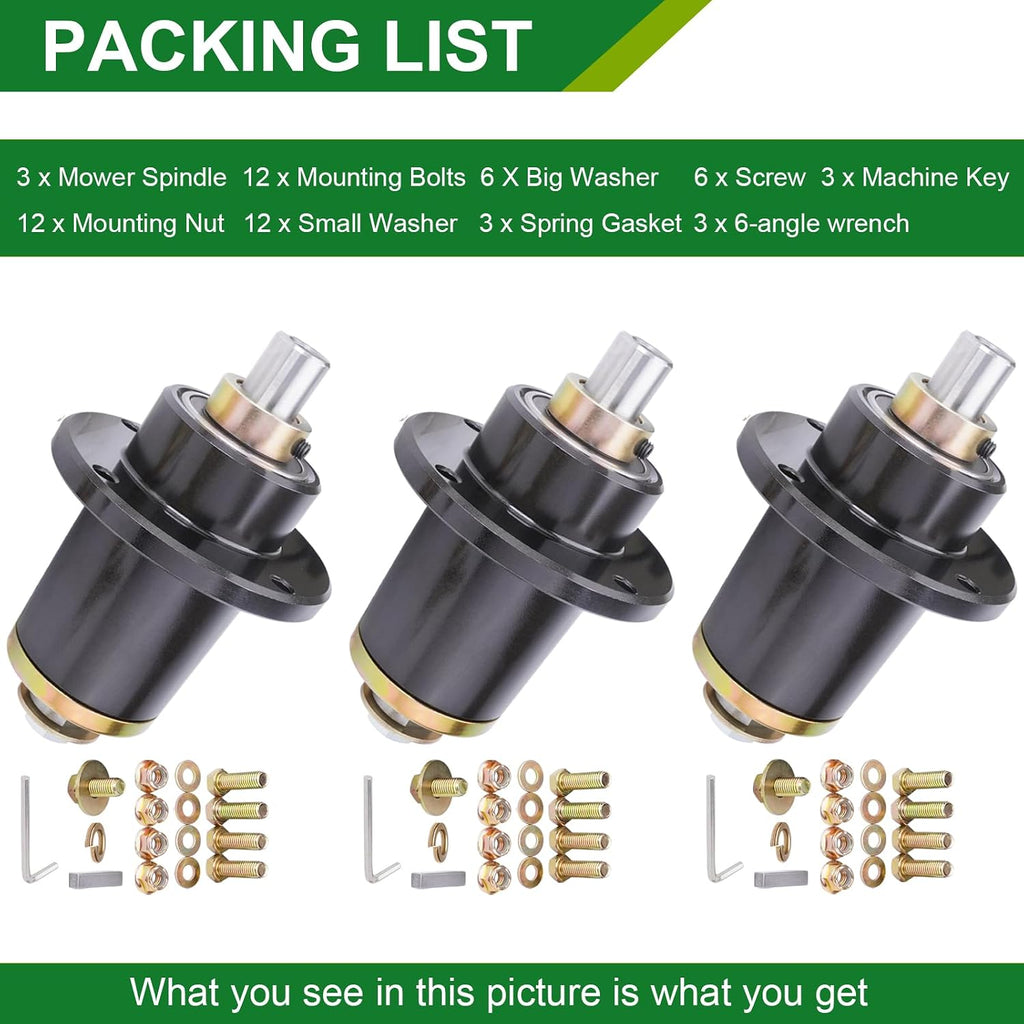 037-6015-50 Spindle Assembly - Fits Bad Boy CZT 42' 48' 50' 52' 54' 60' Deck, ZT 50' 60' Deck, ZT Elite/ZT Elite Limited 54' 60', Pup/Pup Lightning 48' 52' 60' 72' Deck, Replaces 037-6015-00(3-Pack)