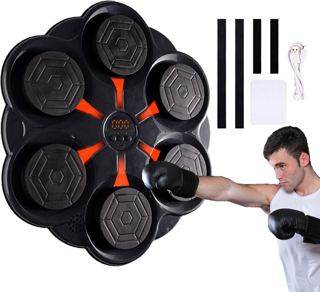 Music Boxing Machine - Boxing Wall Mounting Machine Music Boxing Target | USB Charging Boxing Machine Music Boxing Target for Adults Kids Training Equipment for