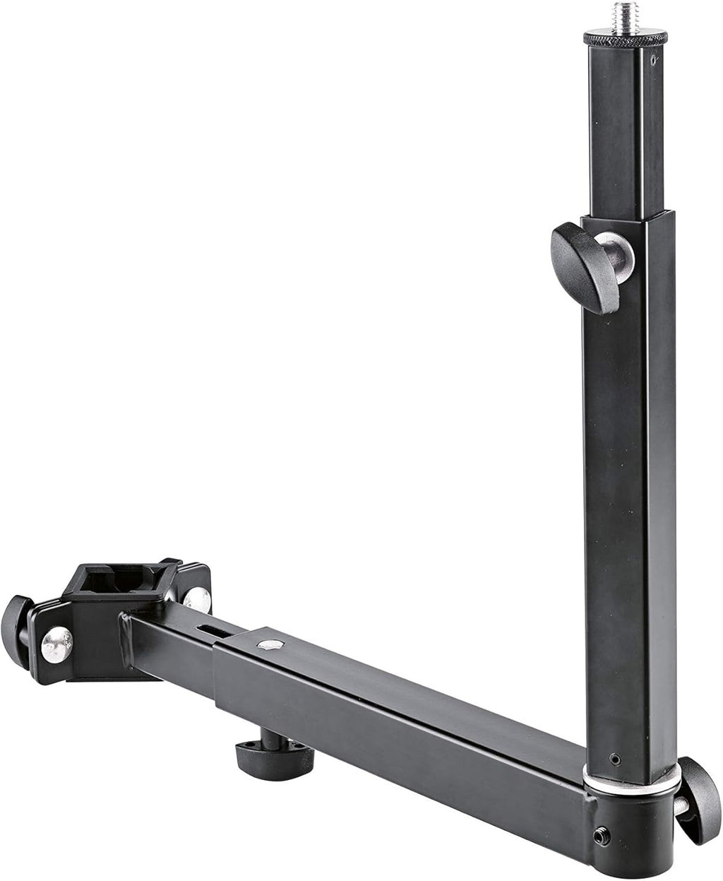 K&M 18807 Universal Holder - Black Steel Adjustable Extension for Music Accessories - for Folding Table and Omega