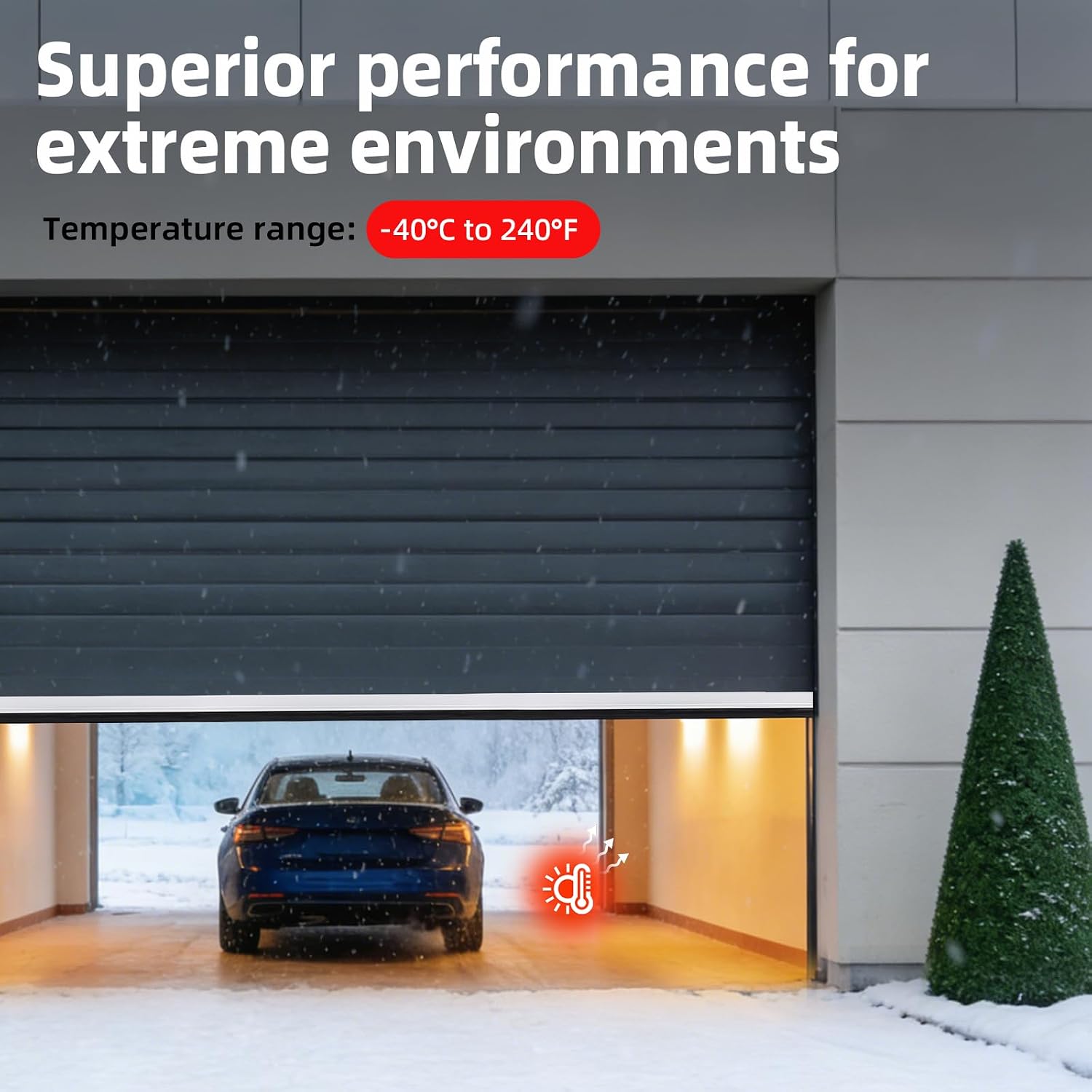 16.5FT Universal Garage Door Seals Kit，Heavy Duty EPDM U+O Bottom Rubber Weatherproof Seal & Brush with Pre-drilled Aluminum Track，Universal Replacement Stops Rain, Drafts & Pests