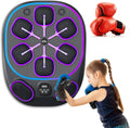Smart Music Boxing Machine, Large LED Wall-Mounted Training Equipment for Adults - Supports Phone Sync, 9 Training Modes & Speed Control, Punch Tracking & Boxing Gloves,Fullgloves