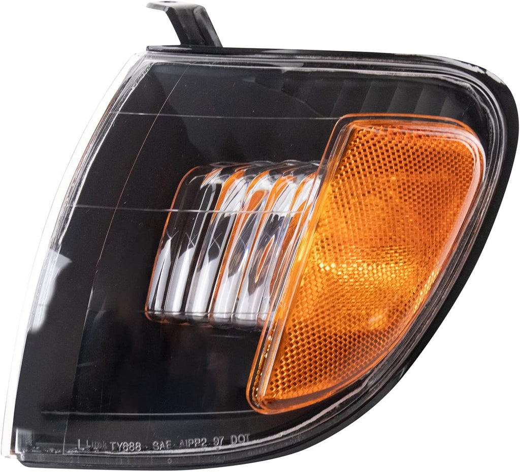 TRQ Performance Driver and Passenger Side Headlight Assembly Set Compatible with 00-03 Toyota Tundra 04 Toyota Tundra Regular Cab 04 Toyota Tundra Extended Cab