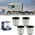 TORQUE Engine Air Filter Compatible with Select Freightliner Columbia Coronado Argosy Condor Century Class Semi Trucks Accessories Parts Replaces RS3518 LAF1849 AF25139M 46556 TR501 4 PCS