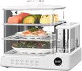 3-Tier Electric Food Steamer with Touch Screen, 12H Timer, Independent Water Tank - Ideal for Healthy Cooking, Vegetables, Rice, and Seafood - Compact & Efficient Kitchen Appliance