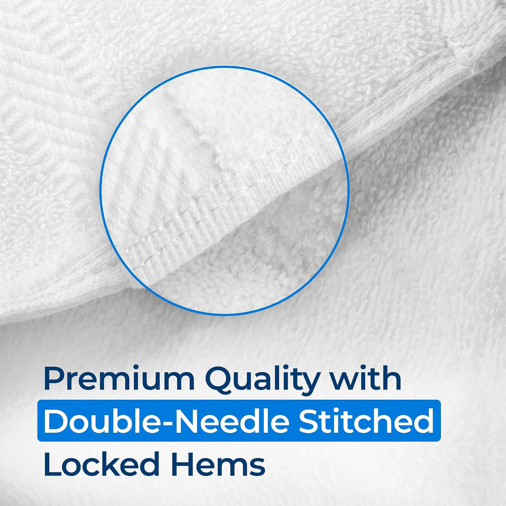 belem Luxury Bulk Bath Towels 24x50 – 60 Pack – 100% Cotton Ultra Soft & Plush, Highly Absorbent & Multipurpose Quick Drying Hotel Quality Towels for Hotels, Resorts, Pool, Gym, Spa & Salon