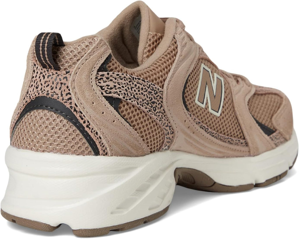 New Balance Unisex 530 Flat Taupe/Black Cement Men 5,Women 6.5 Medium