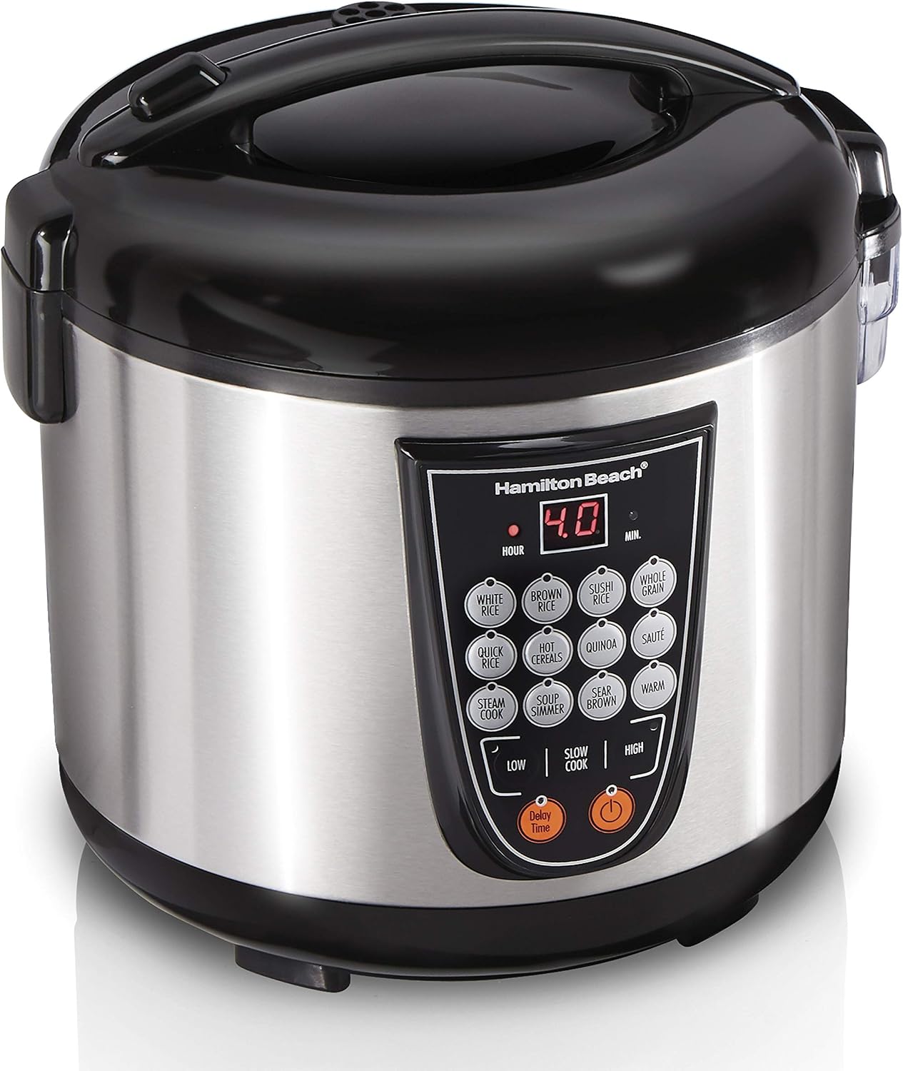 Hamilton Beach Digital Programmable Rice Cooker, Slow Cooker & Food Steamer Bundle (20 Cups Cooked)