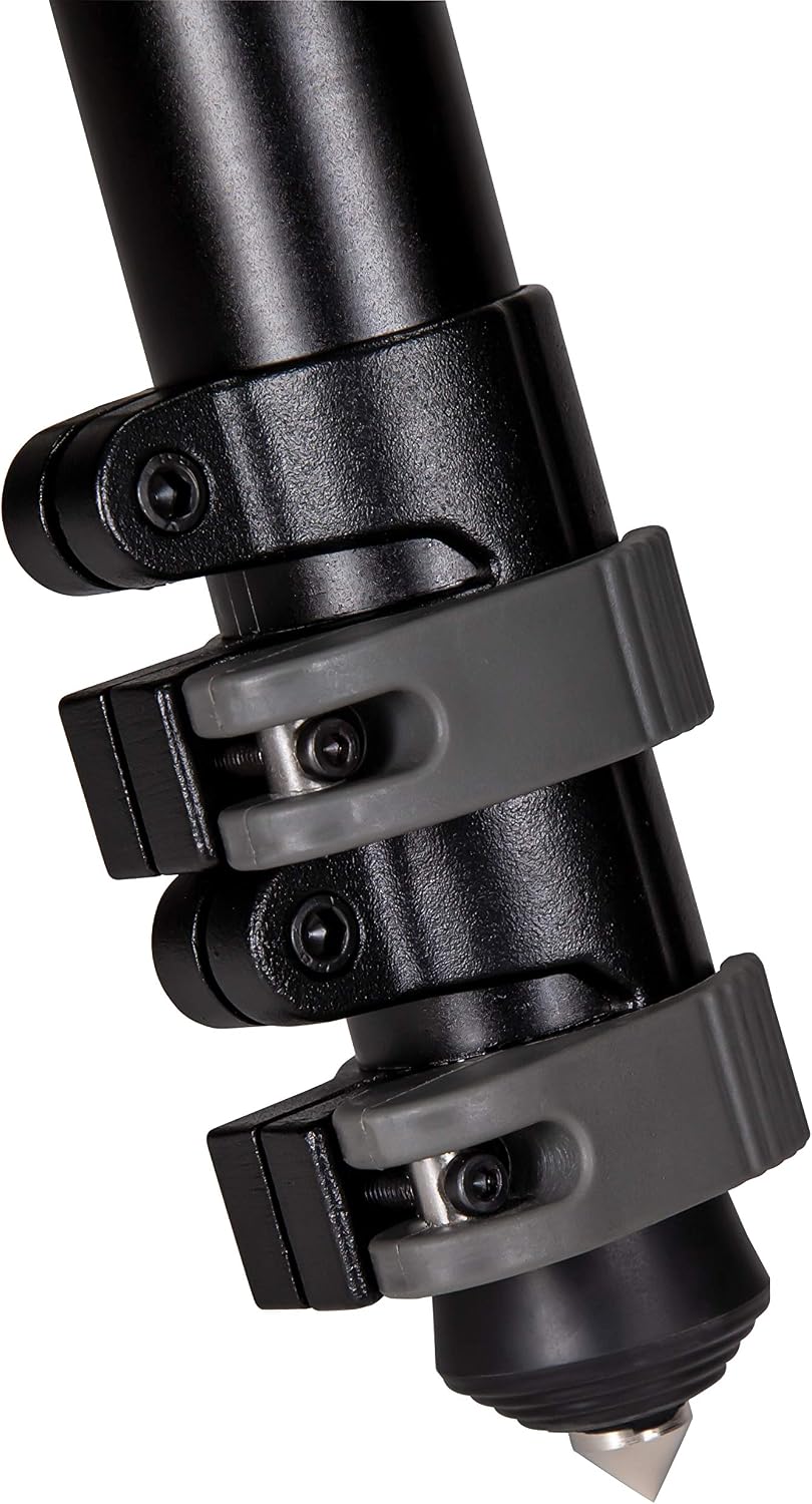 BOG DeathGrip Aluminum Tripod with Durable Frame, Lightweight, Stable Design, Bubble Level, Adjustable Legs, Shooting Rest, and Hands-Free Operation for Hunting, Shooting, and Outdoors