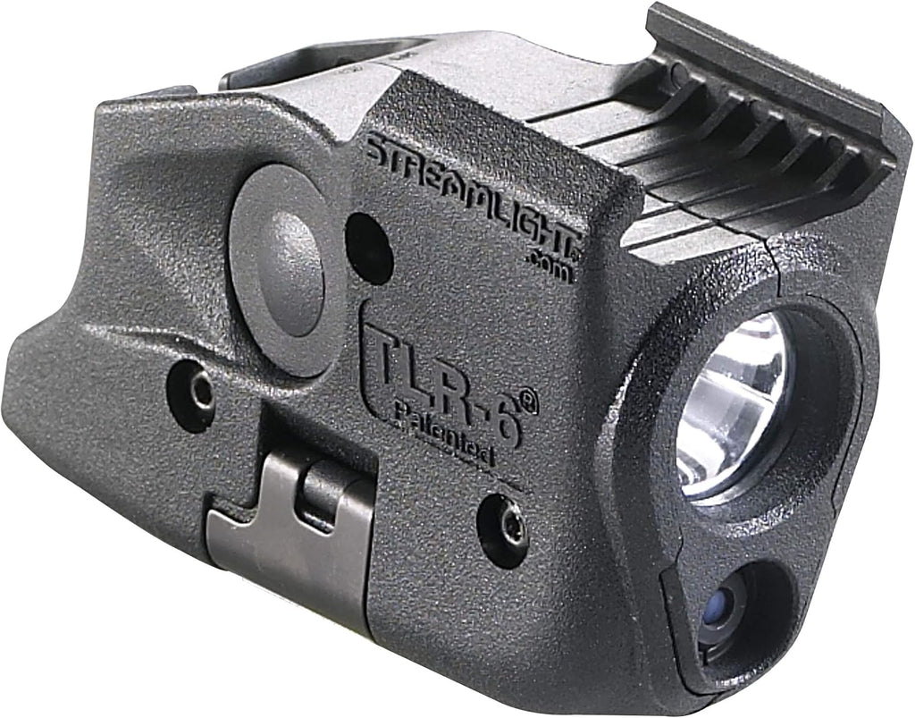 Streamlight 69290 TLR-6 100-Lumen Tactical Weapon Light with Integrated Red Aiming Laser Designed Exclusively and Solely for Select Glock Railed Handguns, Black