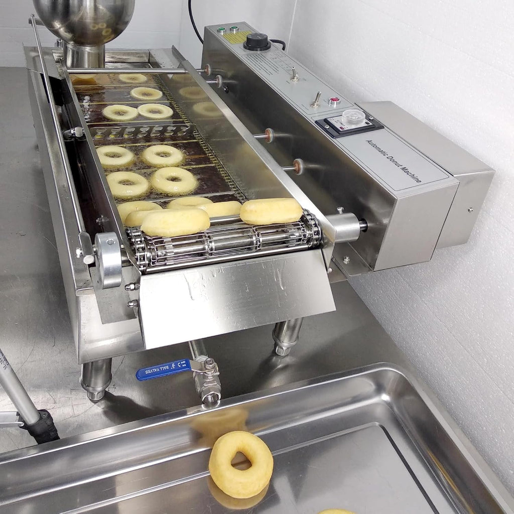 Kolice Commercial Automatic Frying Donut Making Machine, Heavy Duty Doughnut Machine with 3 Different Molds to Make Ball/Flower/Ring Shaped Donuts, Dia: 1.18~4.72 inches