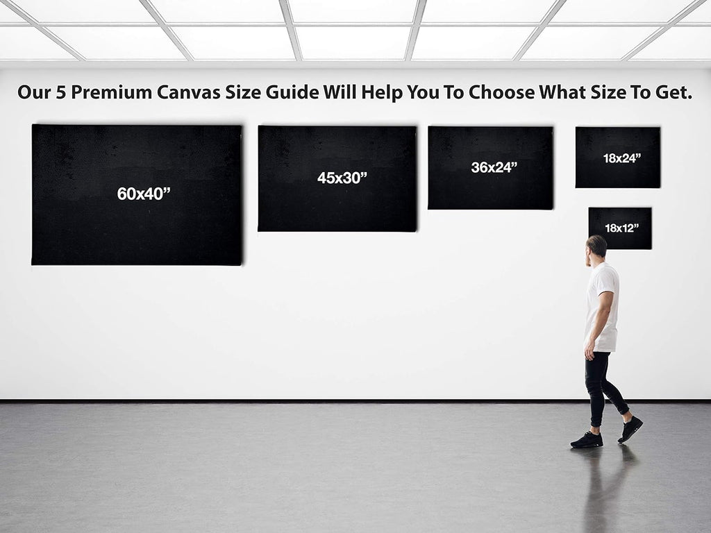 Vintage Rock Band Canvas Wall Art | Black & White Musicians Jumping Print | Retro Home Décor – Various Sizes (36in x 24in Modern Black Framed)