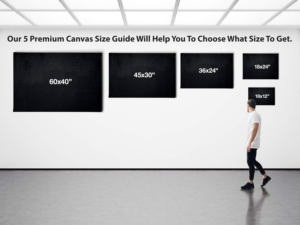 Vintage Rock Band Canvas Wall Art | Black & White Musicians Jumping Print | Retro Home Décor – Various Sizes (45in x 30in Modern Black Framed)