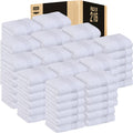 Utopia Towels - Luxury Wash Cloths Set (12 x 12 Inches) 600 GSM 100% Cotton Ring Spun, Highly Absorbent and Soft Feel Washcloths for Bathroom, Spa, Gym, and Face Towel (White) (216 Pack)