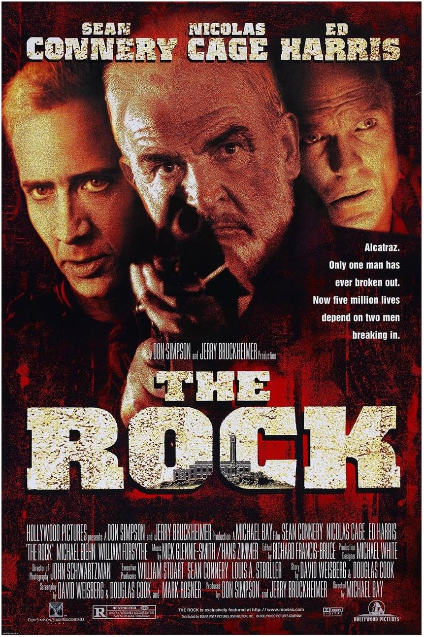 The Rock - 1996 - Sean Connery - Vintage Classic Movie Poster-24 x 36 Inches - (Framed)
