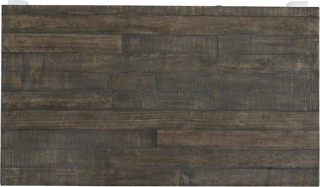 Signature Design by Ashley Havalance Farmhouse Lift Top Coffee Table with 4 Storage Drawers and Small Storage Tray, Whitewash