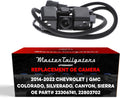 Master Tailgaters Replacement for Chevrolet Silverado (2014-2015), Colorado (2017-2021) / GMC Sierra (2014-2016), Canyon (2015-2022) Backup Camera OE Part # 23306741, 22803702