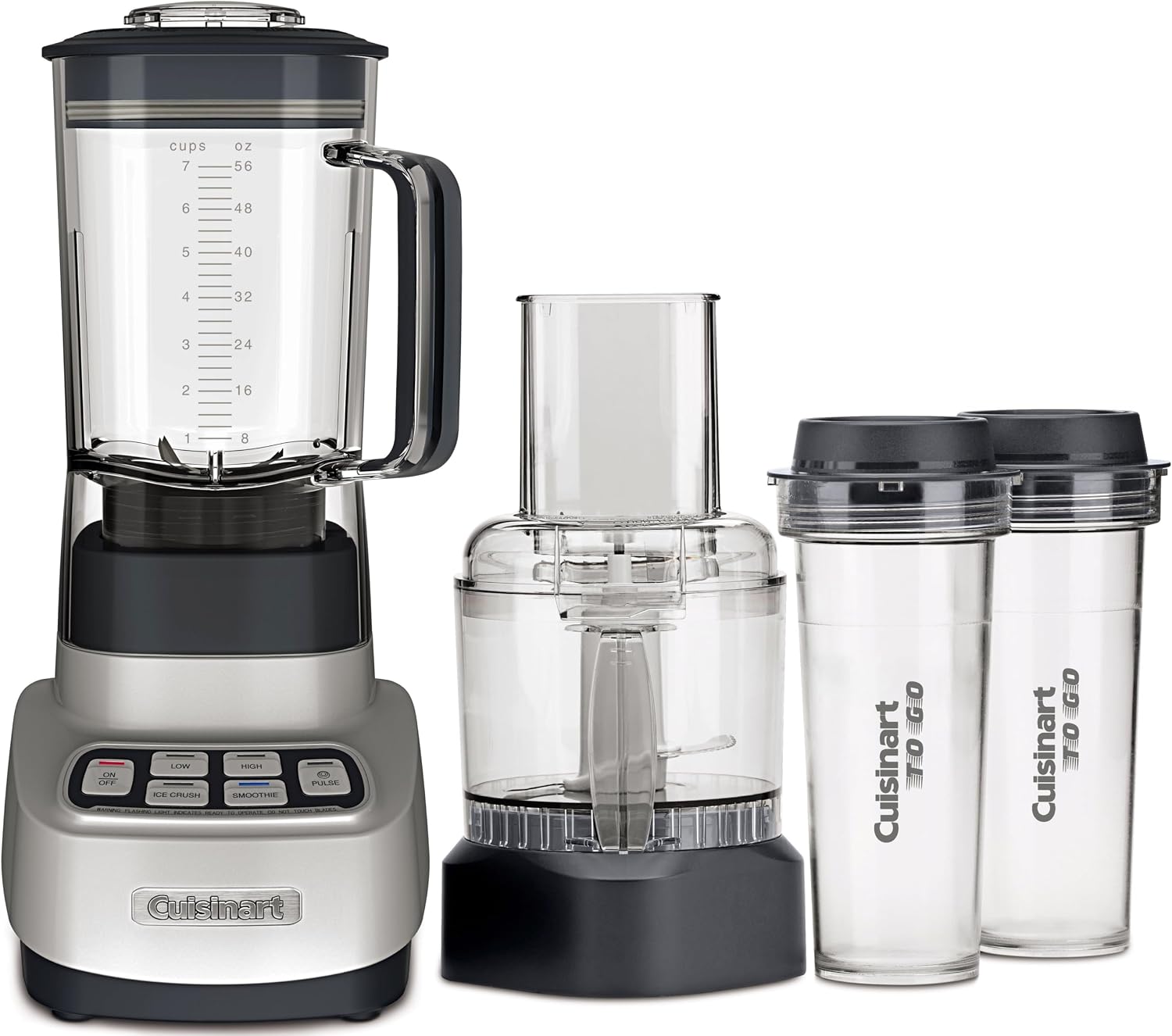 Cuisinart BFP-650P1 Velocity Ultra Trio 1-HP Blender/Food Processor with Travel Cups, Die Cast