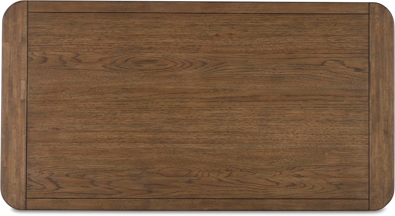 Signature Design by Ashley Cabalynn Modern Coffee Table with Solid Wood Frame, Light Brown