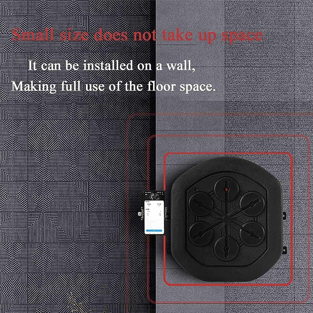 Music Punching, Home Music Boxing Machine Musical Boxing Machine for Wall, Electronic Boxing Practice Wall Target Smart Music Boxing Machine with Gloves
