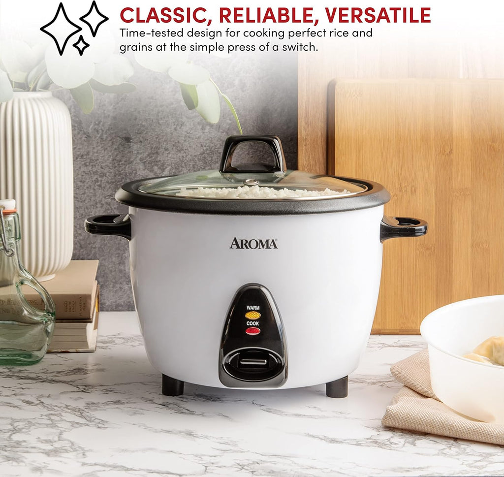 Aroma Housewares Commercial Rice Cooker and Food Steamer Bundle (ARC-1033E + ARC-360-NGP)