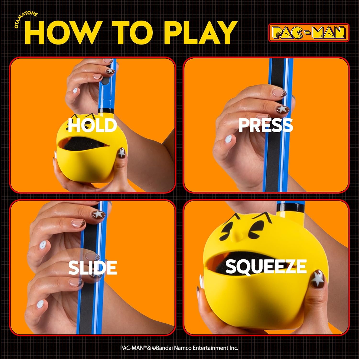 Otamatone PAC-Man Regular and Deluxe Size Bundle Offer Portable Music Instrument / Synthesizer from Japan by Maywa Denki