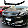 Front Bumper Lip Splitter Compatible with Ford Escape 2013-2016 Accessories Under Chin Spoiler Body Kit Underbody Add On ABS Material Gloss Black