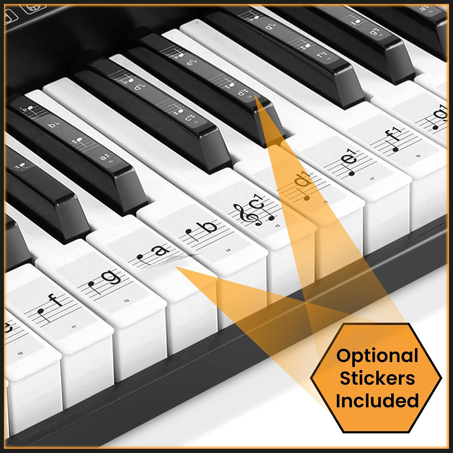 Hamzer 61 Key Keyboard Piano with Lighted Keys, Beginner Electronic Piano Keyboard Set with Stand, Bench, Headphones, Microphone, Keynote Stickers