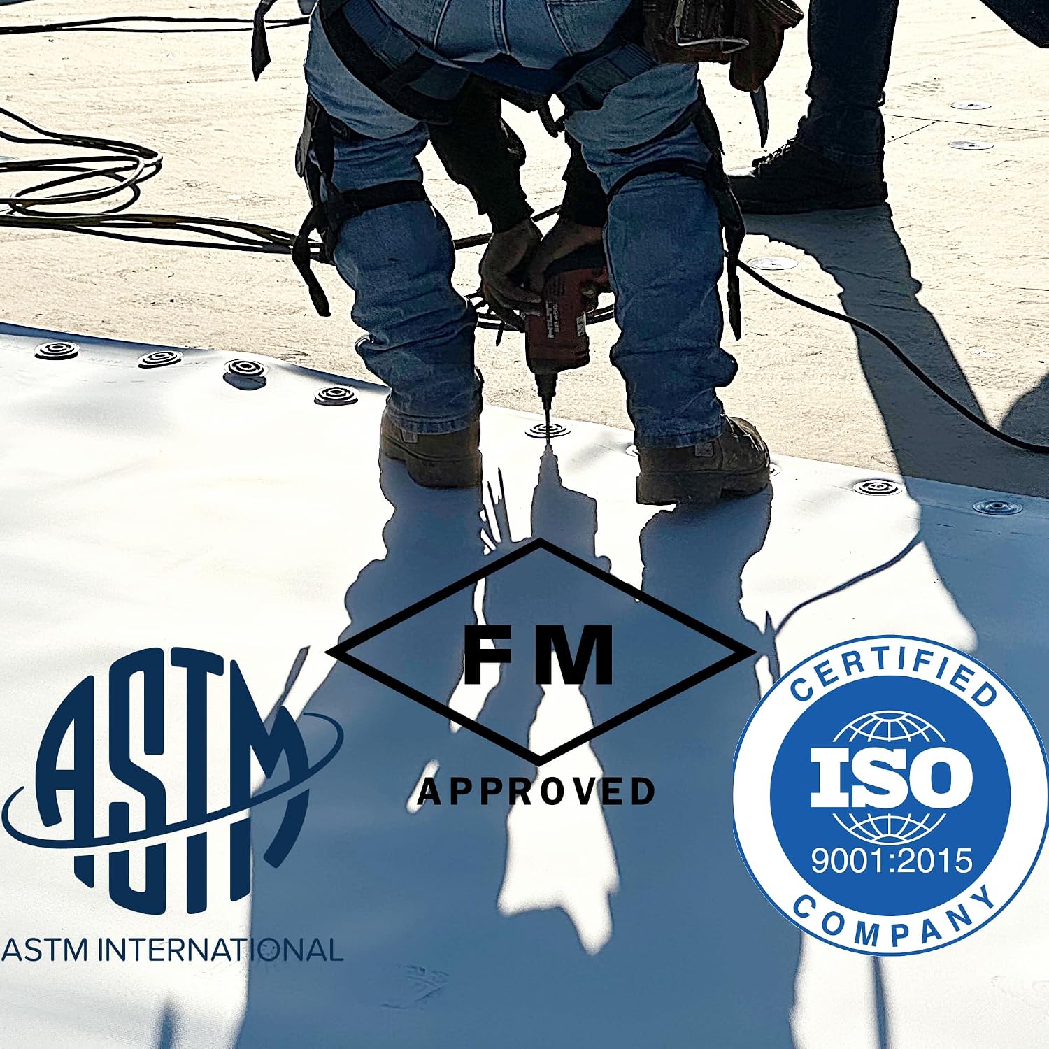 Ace Screws #15 8' (500pc) FM Approved Commercial Roofing Fasteners Black, Self Tapping into Metal and Wood Roof Decks, EPDM, TPO, Insulation, Goes with Ace Screws Plates to Meet All Roofing Tasks