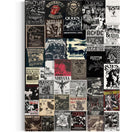 Canvastoria Classic Rock 'n' Roll Legends Wall Art Collage – Vintage Music Icons Canvas Poster Print | Retro Rock Band Decor
