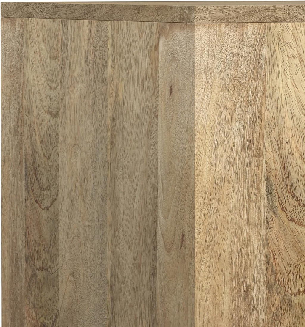 SIMPLIHOME Lockhart End Table - 20 inch Wide Solid Mango Wood Square Accent Table with Streamlined Silhouette in Natural, Contemporary Nightstand or Lamp Stand for Living Room or Bedroom, Assembled