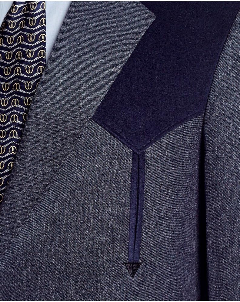 Black Polyester Swedish Knit Blazer by Circle S