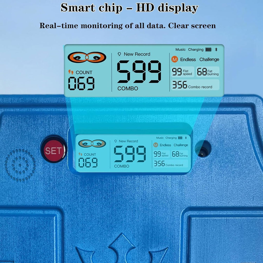 Smart Music Boxing Machine, Wall Mounted Target Boxing Reaction Wall Targets Punch Force Tester Equipment for Adult Youth Kids