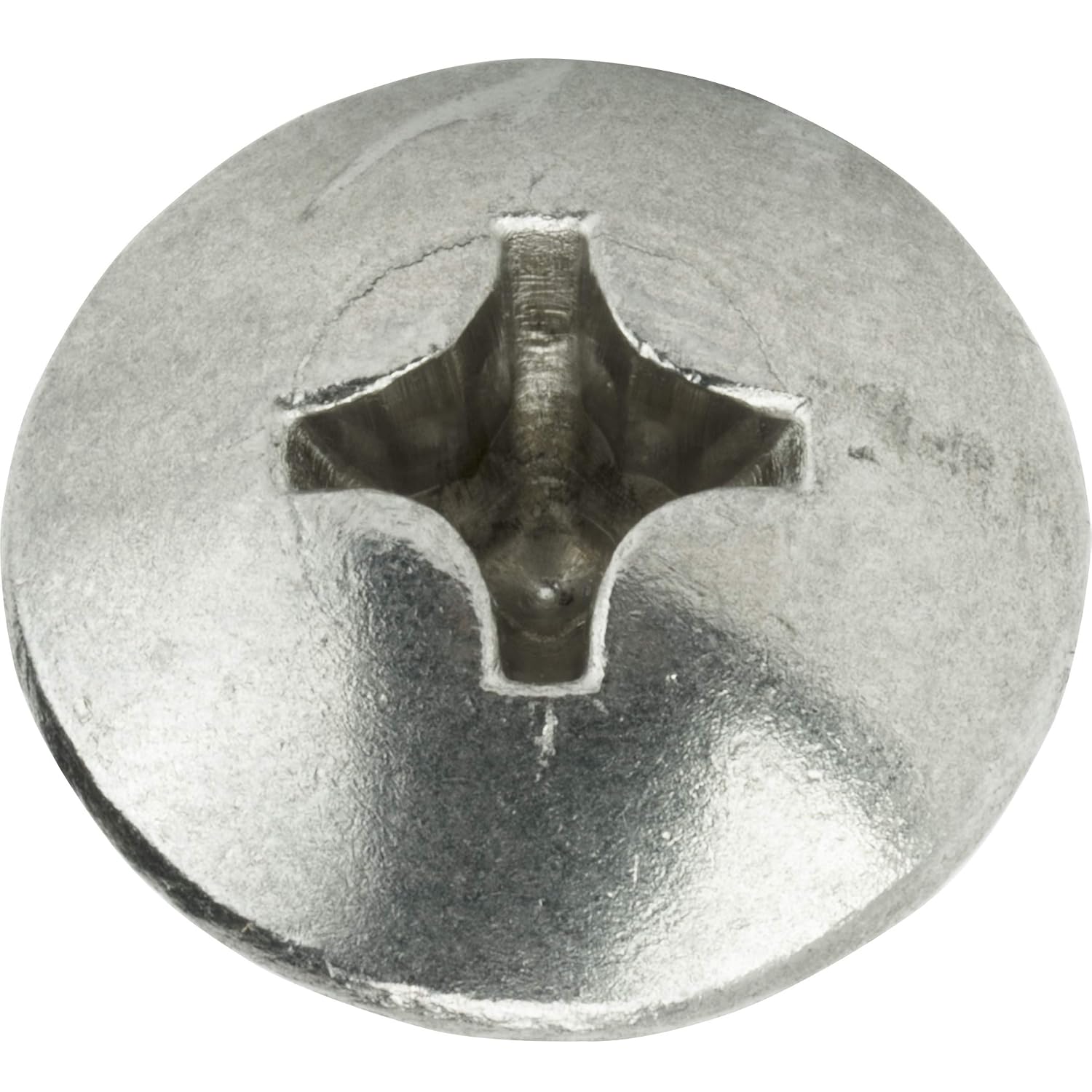 #14 x 5/8' Truss Head Sheet Metal Screws, Stainless Steel 18-8, Full Thread, Bright Finish, Self-Tapping, Quantity 1000 By Fastenere