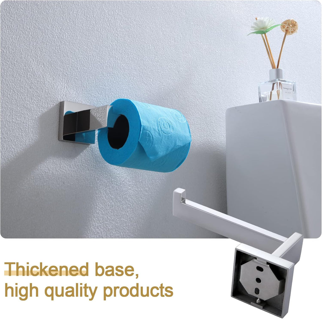 Toilet roll Holder Toilet Paper Holder Roll Towel Ring Hand 9 Inch Hanger Wall Mount Polished Chrome B2003CH