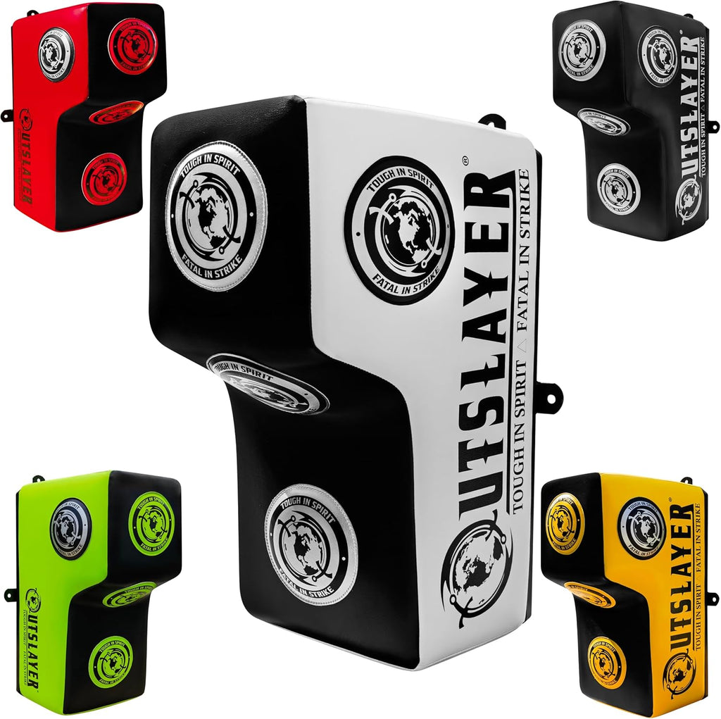 Outslayer Wall Mount Punching Bag - Space-Saving Boxing Training Equipment for Hooks, Uppercuts, Straight Combinations - High Density Foam, Wall Mounted Uppercut Boxing Bag