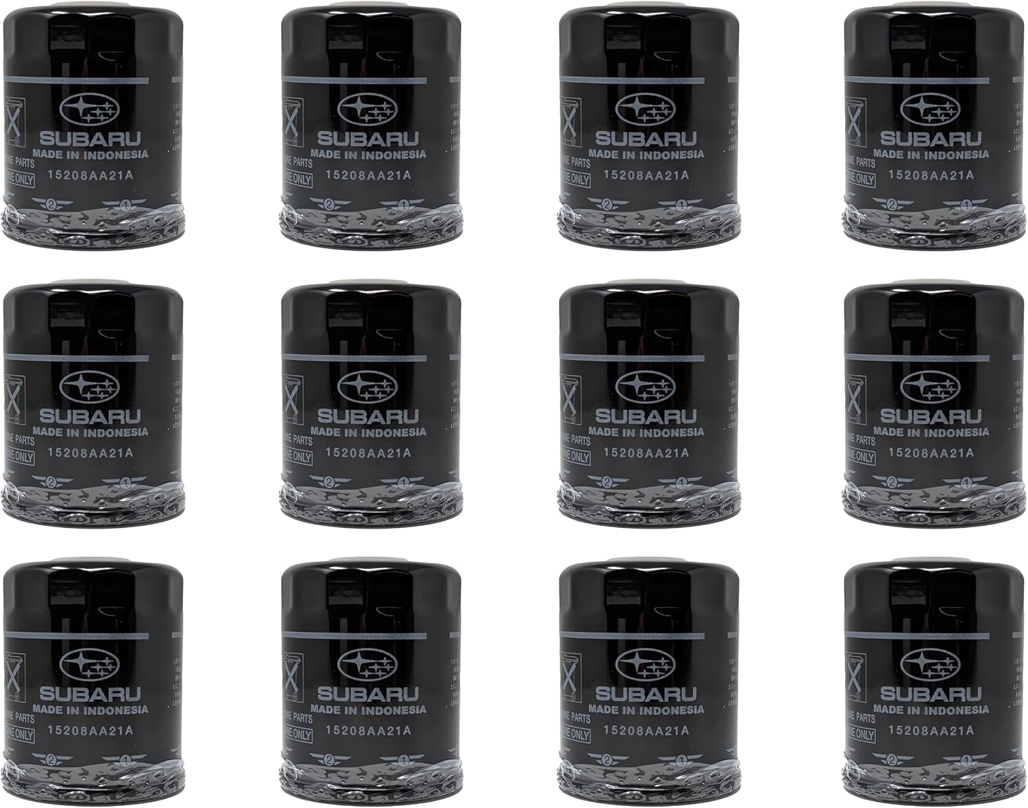 Subaru Engine Oil Filter & Crush Washer Kit (1, 2, 3, 6, 12 pks available) Outback Legacy Impreza Forester XV Crosstrek Ascent 15208AA21A 803916010 (12 Pack)