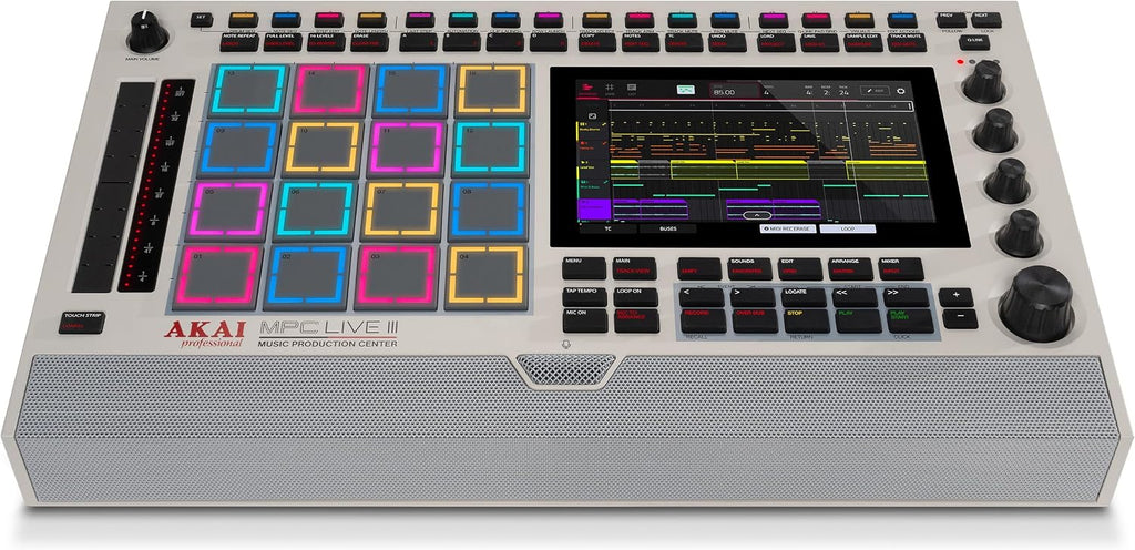 Akai Professional MPC Live III Retro - Standalone Portable Music Production Center with MPCe Pads, Sequencer, Touchscreen, Mic, Stereo Monitors, Audio Interface, Wi-Fi, Bluetooth, Battery, Touchstrip