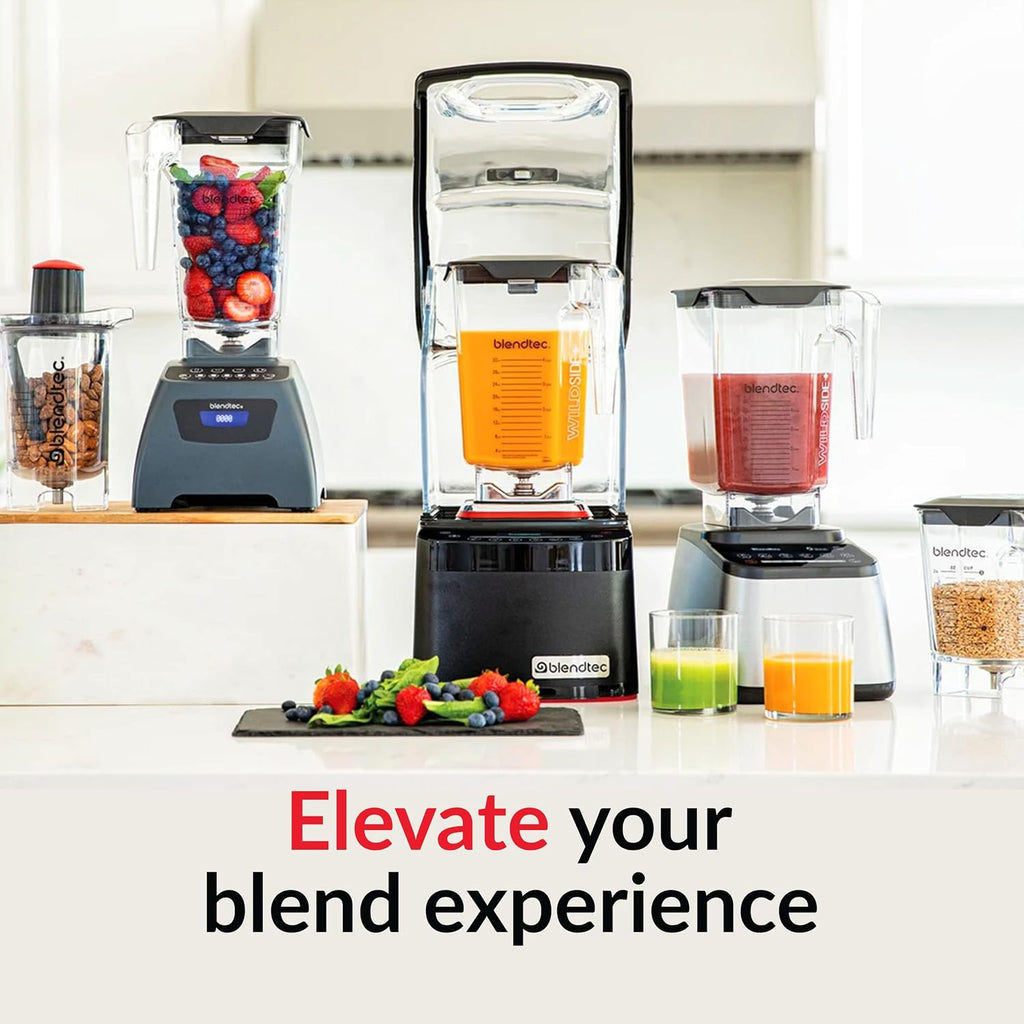 Blendtec Connoisseur 825 Commercial Blender with WildSide+ Jar (96 oz), Includes Blendtec Q Series Sound Enclosure, Strongest & Quietest Commercial-Grade Power, 30 Pre-programmed Cycles, Black